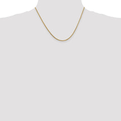 14K 18 inch 1.3mm Franco with Lobster Clasp Chain