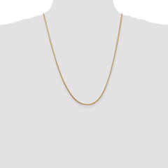 14K 24 inch 1.3mm Franco with Lobster Clasp Chain