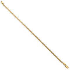 14K 7 inch 1.4mm Franco with Lobster Clasp Bracelet
