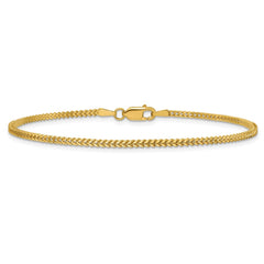 14K 8 inch 1.4mm Franco with Lobster Clasp Bracelet