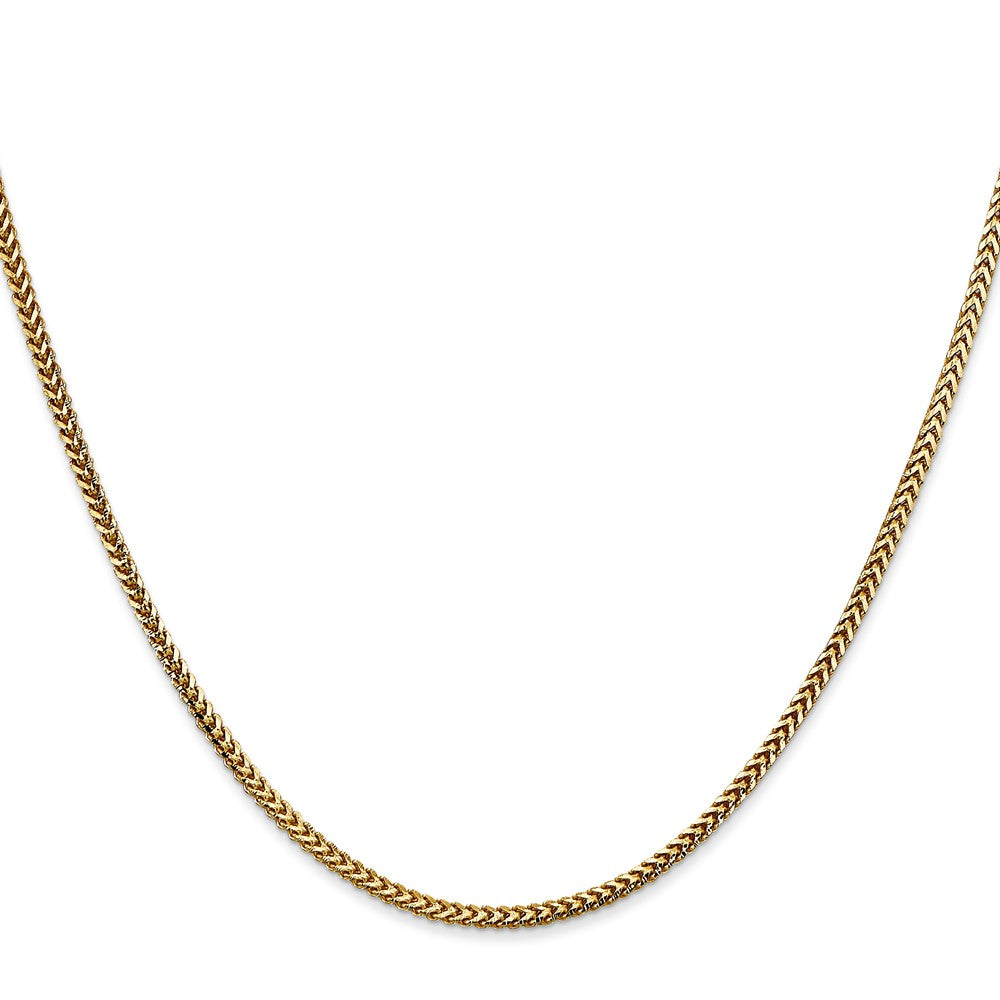 14K 22 inch 1.5mm Franco with Lobster Clasp Chain