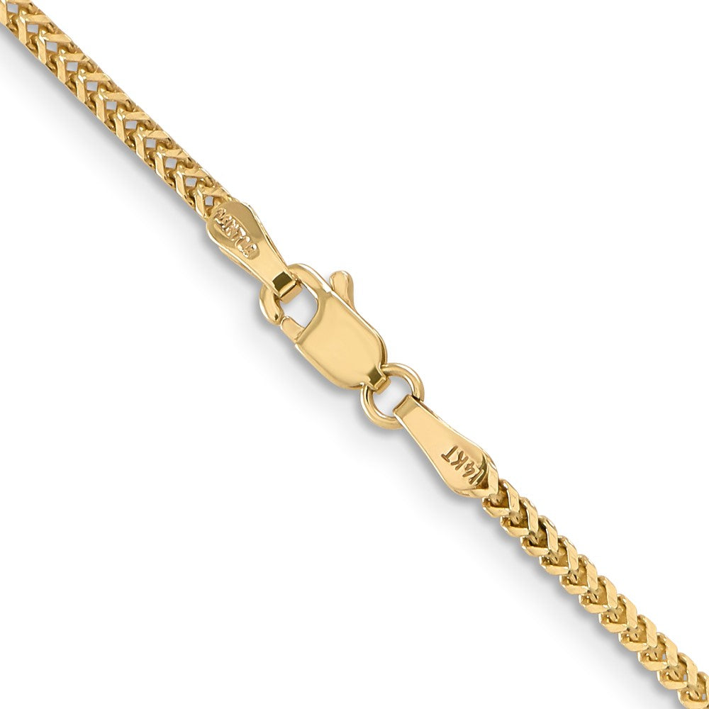 14K 22 inch 1.5mm Franco with Lobster Clasp Chain