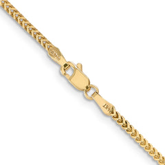 14K 22 inch 1.5mm Franco with Lobster Clasp Chain