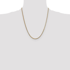 14K 22 inch 1.5mm Franco with Lobster Clasp Chain