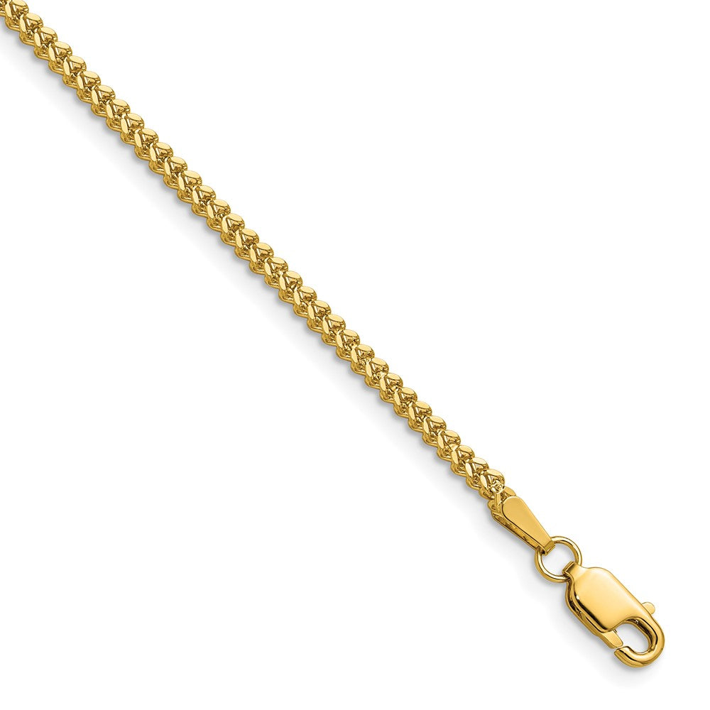 14K 24 inch 1.5mm Franco with Lobster Clasp Chain