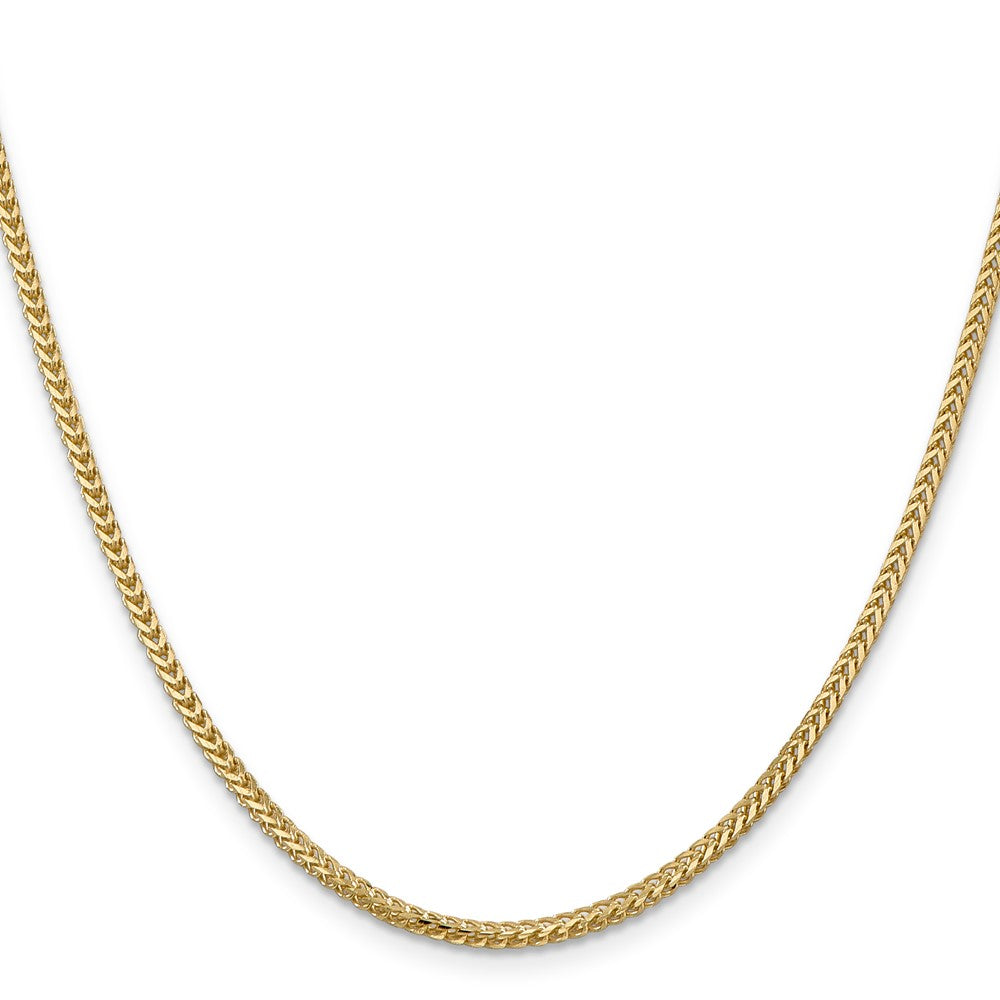 14K 16 inch 2mm Franco with Lobster Clasp Chain