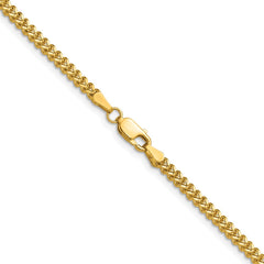 14K 24 inch 2mm Franco with Lobster Clasp Chain