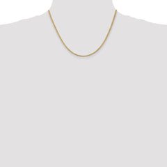 14K 18 inch 2mm Franco with Lobster Clasp Chain