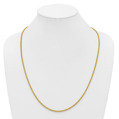 14K 26 inch 2mm Franco with Lobster Clasp Chain
