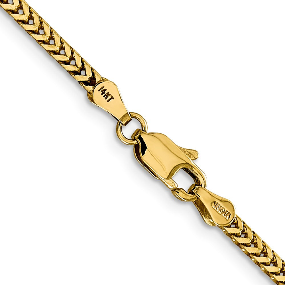 14K 26 inch 2.3mm Franco with Lobster Clasp Chain