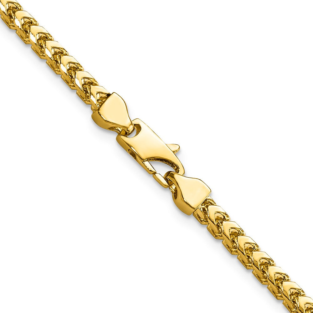 14K 18 inch 3mm Franco with Fancy Lobster Clasp Chain