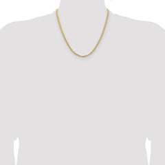 14K 20 inch 3mm Franco with Fancy Lobster Clasp Chain