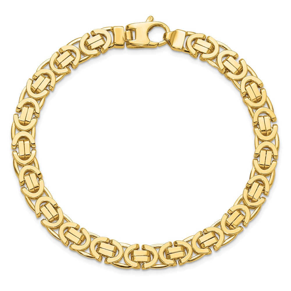 14k Polished Fancy Link Bracelet