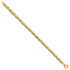 14K Polished 6.00mm Fancy Twist 8 inch Bracelet