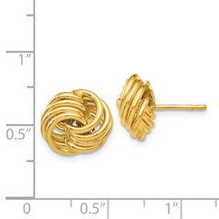 14k Polished Fancy Post Earrings - 4
