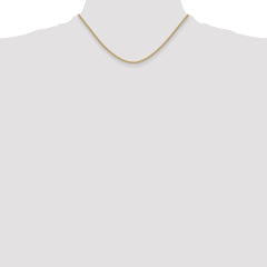 14k 2.2mm Lightweight Flat Bismark Chain - 6