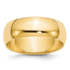 GP Sterling Silver 6mm Half-Round Band