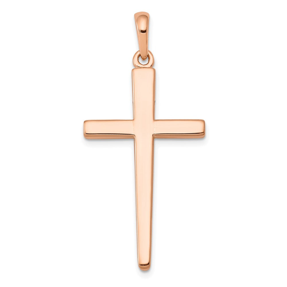 14k Rose Gold Cross Pendant - 2