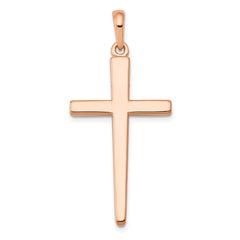 14k Rose Gold Cross Pendant - 2
