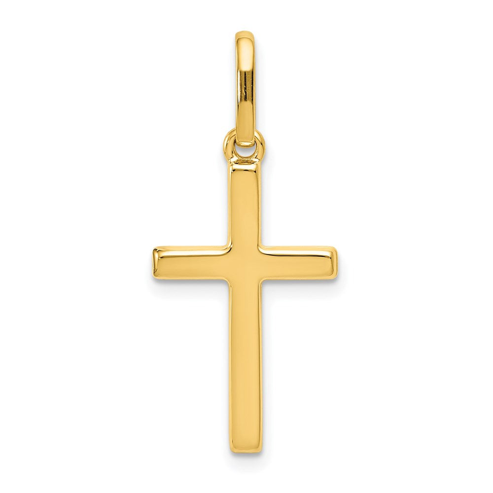 14k Hollow Cross Pendant - 5