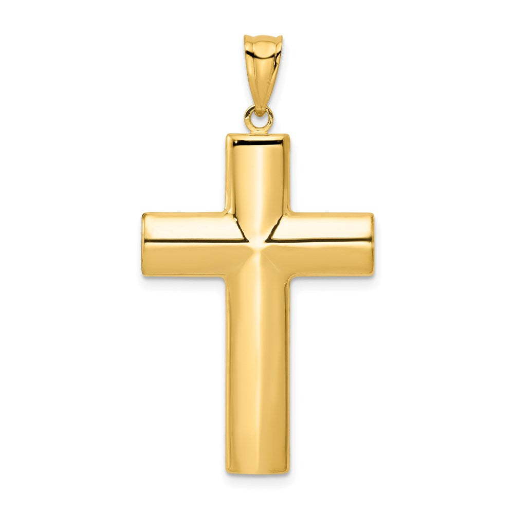 14k Hollow Cross Pendant - 6