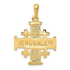 14k Jerusalem Cross Pendant - 2