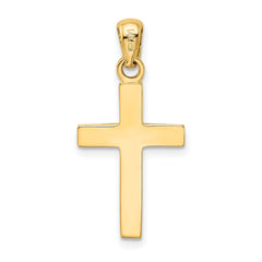 14k w/Rhodium Cross Pendant - 3