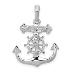 14k Yellow Gold Mariner's Cross Pendant