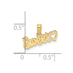 14k Sweet Heart Charm