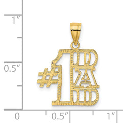 14k #1 DAD Charm - 4