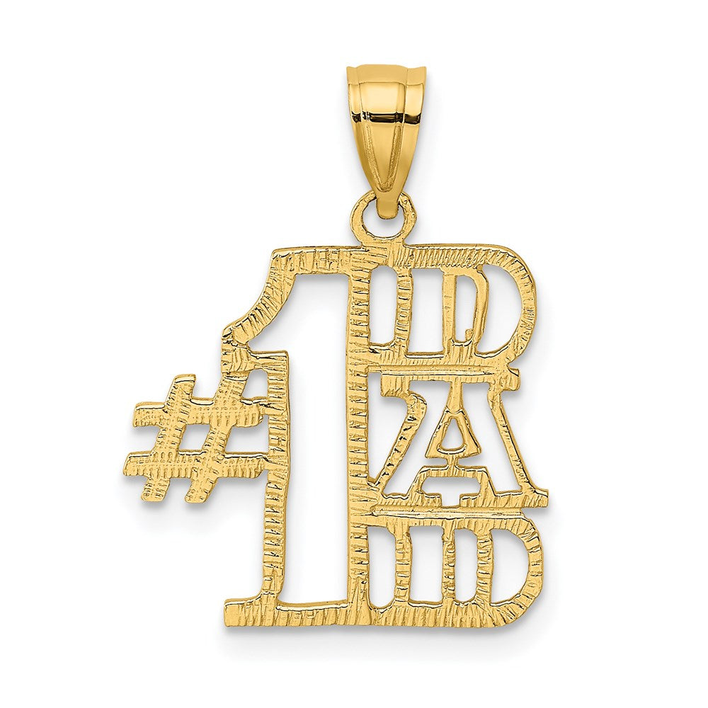 14k #1 DAD Charm - 4