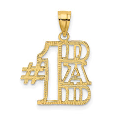 14k #1 DAD Charm - 4