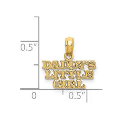 14k DADDYS LITTLE GIRL Charm - 3