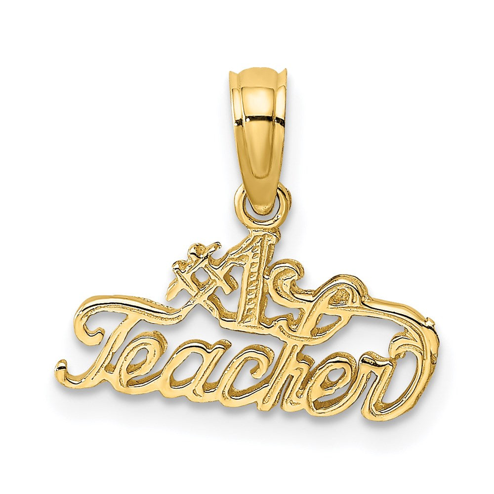 14k #1 TEACHER Charm - 2
