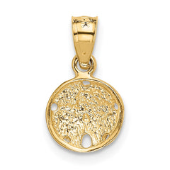 14K Sand Dollar Pendant - 4