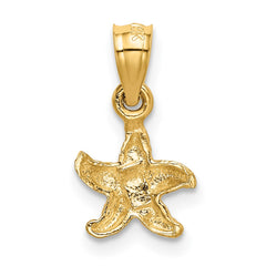 14K Starfish Pendant - 2