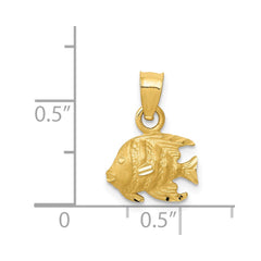 14K Fish Pendant - 2