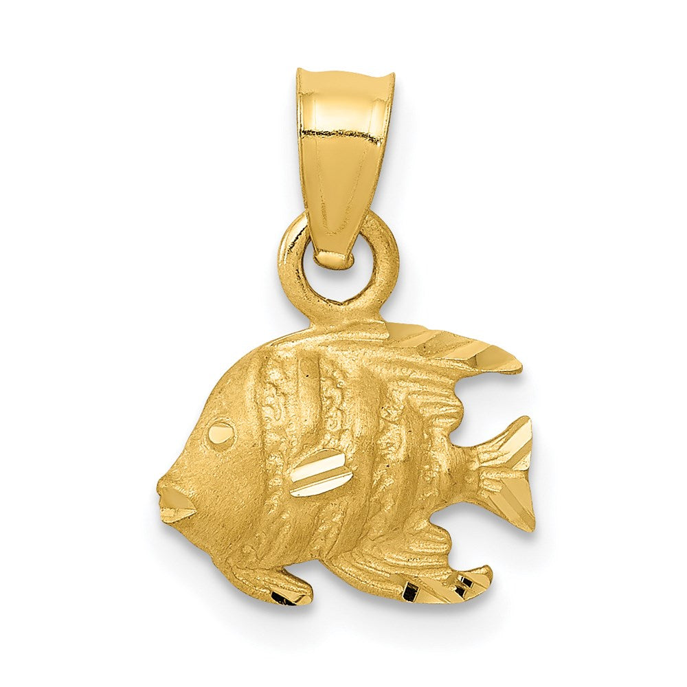 14K Fish Pendant - 2