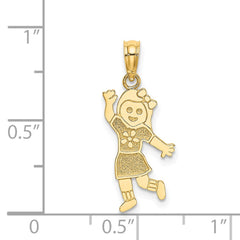 14K Girl Charm - 2