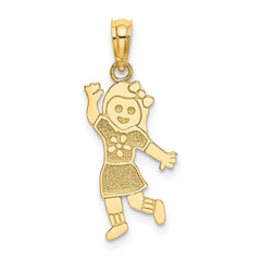 14K Girl Charm - 2