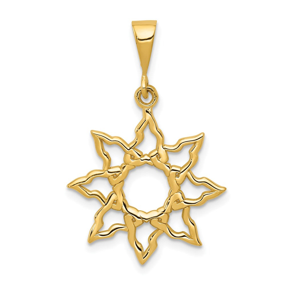 14k Sun Charm - 2