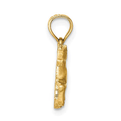 14K Diamond-cut Horse Pendant - 3