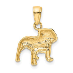 14k Bulldog Pendant - 3