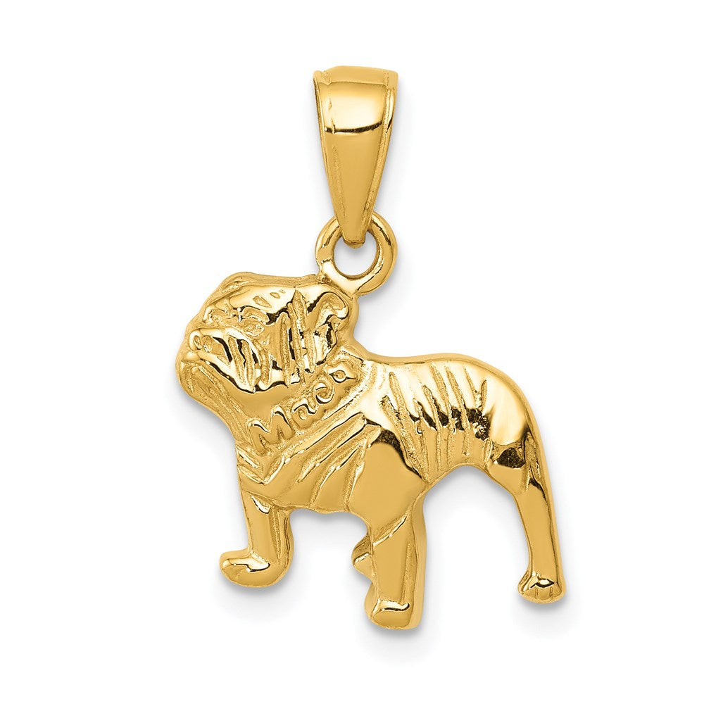 14k Bulldog Pendant - 3