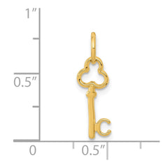 14k Key Letter C Initial Charm