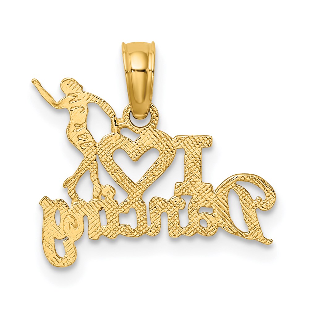 14K I HEART DANCING W/Dancer Charm