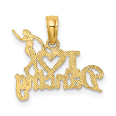 14K I HEART DANCING W/Dancer Charm