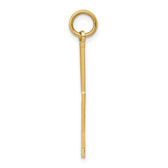 14k Goalie Stick Charm