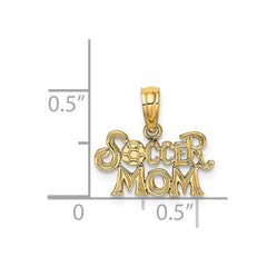 14K SOCCER MOM Charm
