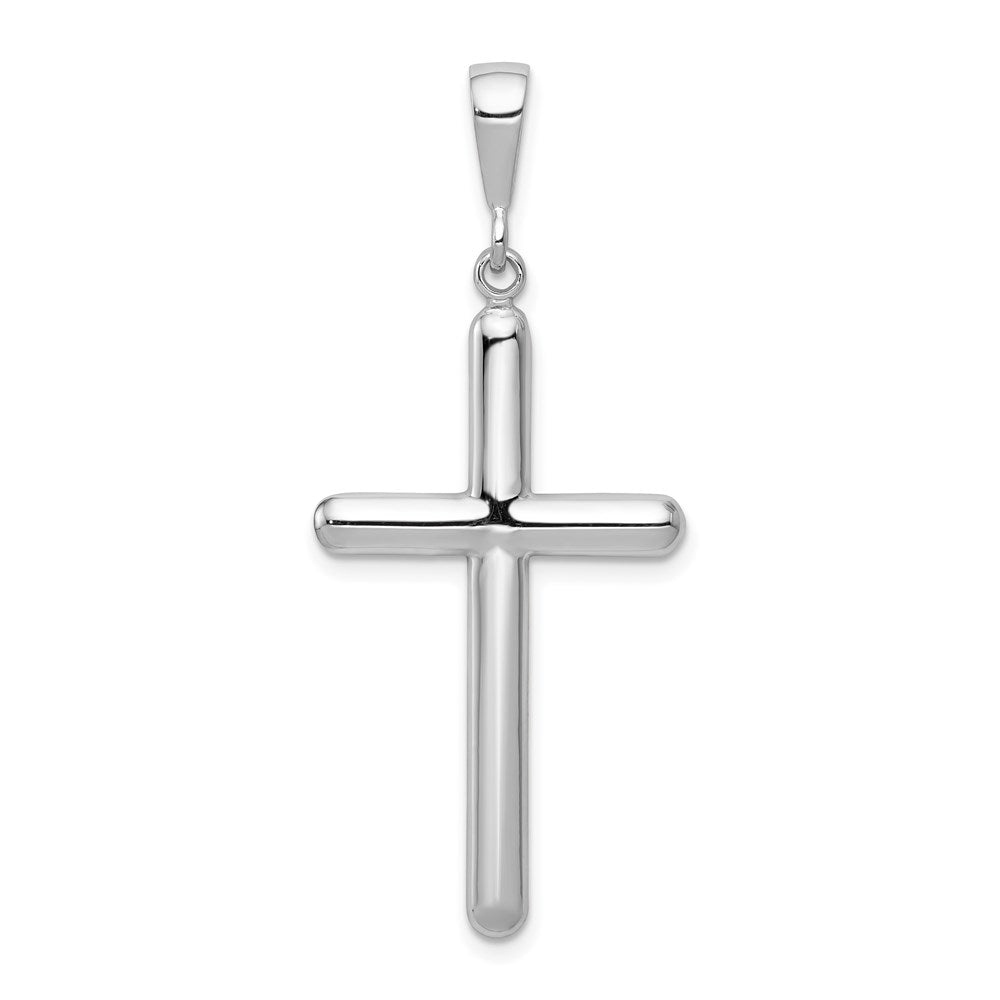 14k White Gold Cross Pendant - 3